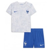 Fotballdrakt Barn Frankrike Bortedraktsett VM 2022 Kortermet (+ Korte bukser)